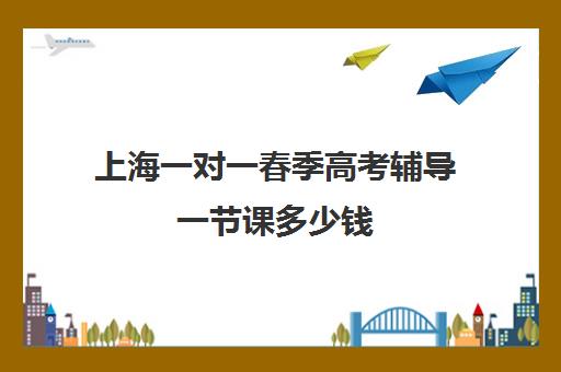 上海一对一春季高考辅导一节课多少钱(上海高中一对一补课多少钱一小时)