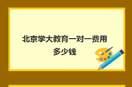 北京学大教育一对一费用多少钱（北京初中一对一辅导多少钱一小时）