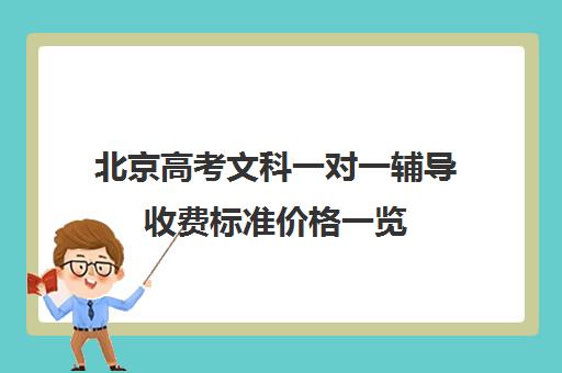 北京高考文科一对一辅导收费标准价格一览(北京高考补课机构)