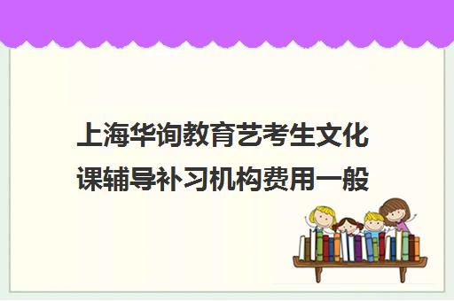 上海华询教育艺考生文化课辅导补习机构费用一般多少钱