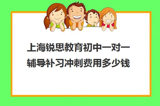 上海锐思教育初中一对一辅导补习冲刺费用多少钱