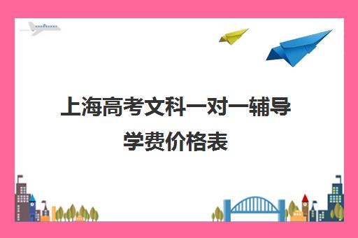 上海高考文科一对一辅导学费价格表(上海高中一对一补课多少钱)