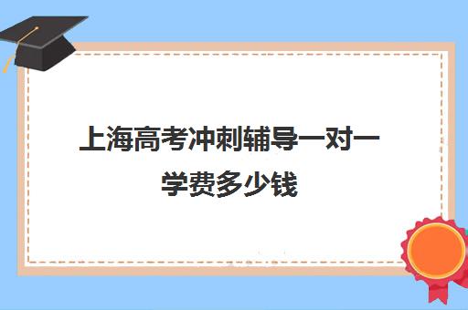 上海高考冲刺辅导一对一学费多少钱(家教辅导一对一收费)