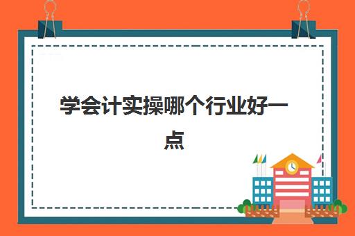 学会计实操哪个行业好一点(零基础可以干会计吗)