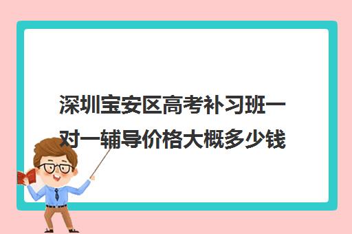 深圳宝安区高考补习班一对一辅导价格大概多少钱