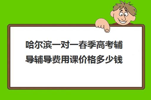 哈尔滨一对一春季高考辅导辅导费用课价格多少钱(哈尔滨一对一上门家教)