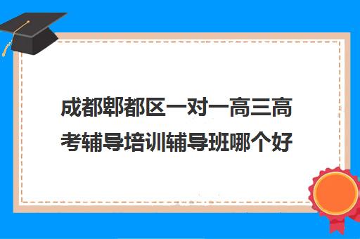 成都郫都区一对一高三高考辅导培训辅导班哪个好(高三补课)