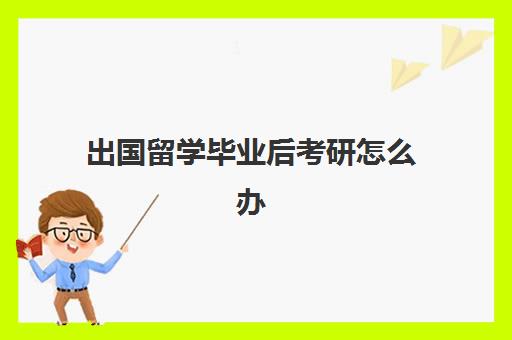 出国留学毕业后考研怎么办(本科毕业后申请出国留学)