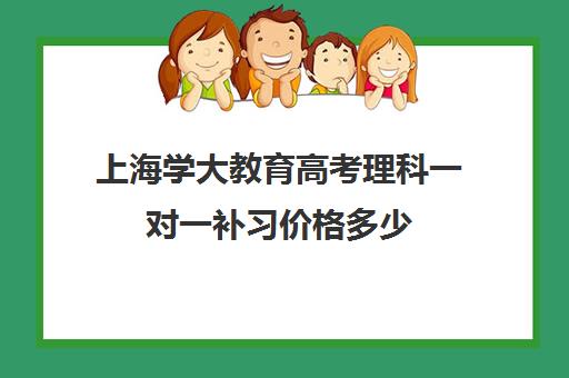 上海学大教育高考理科一对一补习价格多少