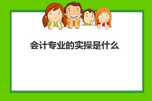 会计专业的实操是什么(会计实账培训有必要去吗)