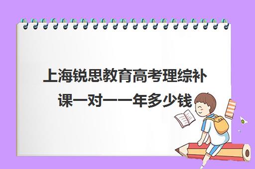 上海锐思教育高考理综补课一对一一年多少钱（上海精锐一对一收费标准）