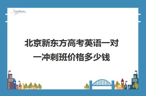 北京新东方高考英语一对一冲刺班价格多少钱（新东方高考复读班价格）