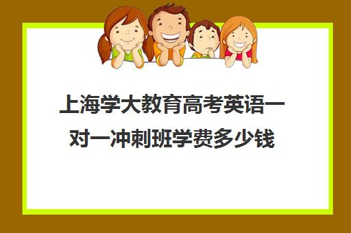 上海学大教育高考英语一对一冲刺班学费多少钱（学大教育高三全日制价格）