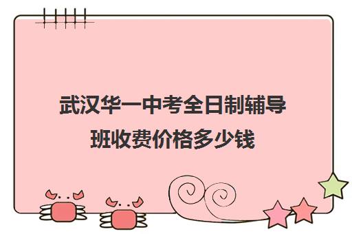 武汉华一中考全日制辅导班收费价格多少钱(武汉高中一对一辅导机构哪家好)