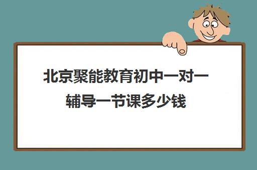 北京聚能教育初中一对一辅导一节课多少钱（北京初中一对一辅导多少钱一小时）