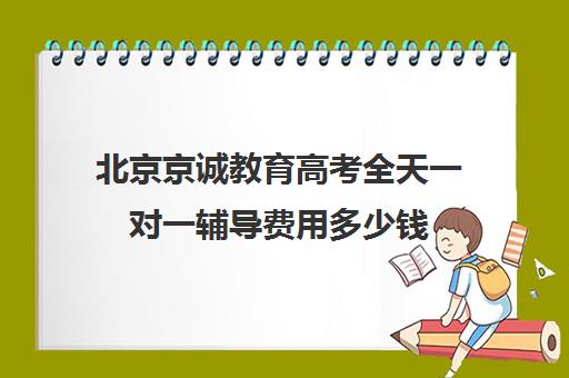 北京京诚教育高考全天一对一辅导费用多少钱（一对一辅导怎么辅导）