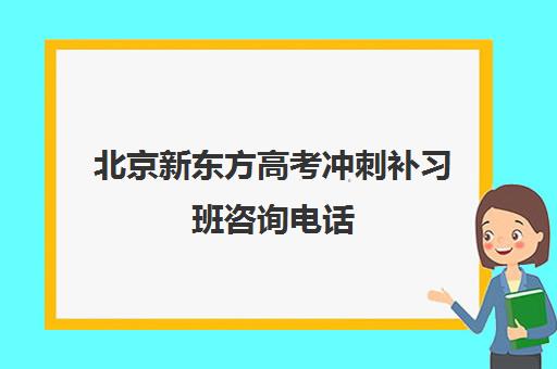 北京新东方高考冲刺补习班咨询电话