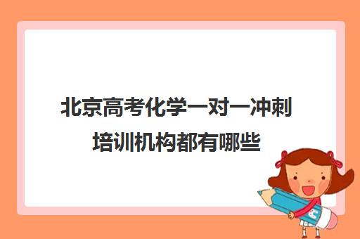 北京高考化学一对一冲刺培训机构都有哪些(高考一对一辅导机构哪个好)