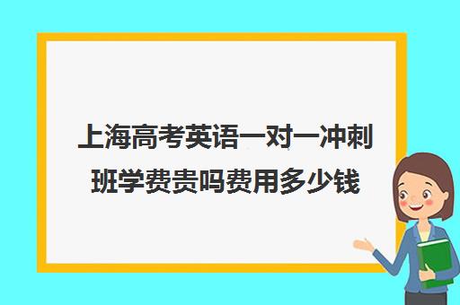 上海高考英语一对一冲刺班学费贵吗费用多少钱(高三有必要去上冲刺班吗)