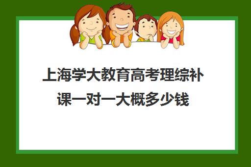 上海学大教育高考理综补课一对一大概多少钱（高三一对一补课有效果吗）