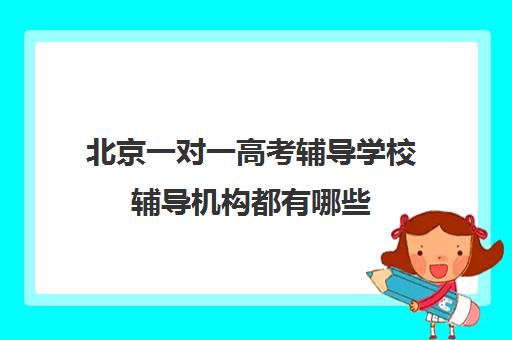 北京一对一高考辅导学校辅导机构都有哪些(高考培训机构排名)