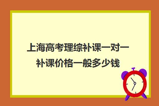 上海高考理综补课一对一补课价格一般多少钱(高三一对一辅导)