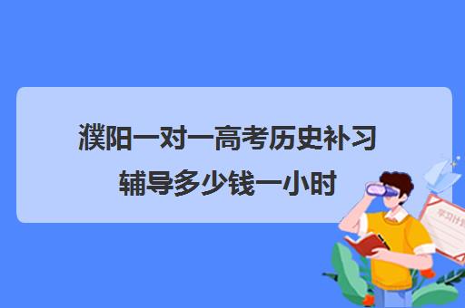 濮阳一对一高考历史补习辅导多少钱一小时