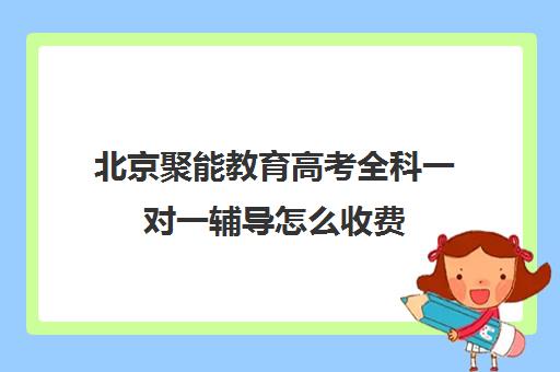 北京聚能教育高考全科一对一辅导怎么收费（高考线上辅导机构有哪些比较好）