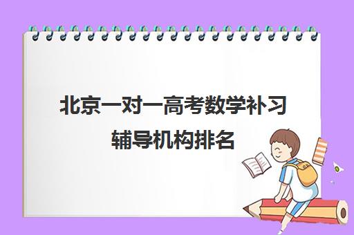 北京一对一高考数学补习辅导机构排名