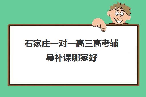 石家庄一对一高三高考辅导补课哪家好(高中一对一补课有用吗)