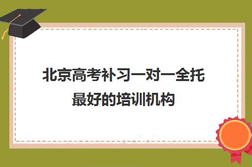 北京高考补习一对一全托最好的培训机构