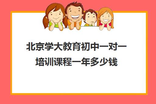 北京学大教育初中一对一培训课程一年多少钱（昆明学大教育一对一价格表）