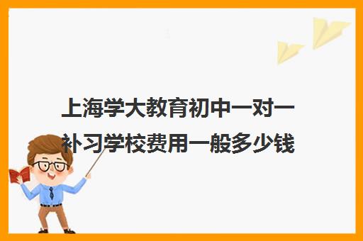 上海学大教育初中一对一补习学校费用一般多少钱