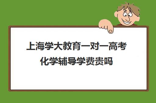 上海学大教育一对一高考化学辅导学费贵吗（学大教育一对一价格是多少）