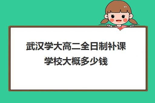 武汉学大高二全日制补课学校大概多少钱(武汉一对一补课价格)