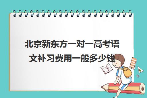 北京新东方一对一高考语文补习费用一般多少钱