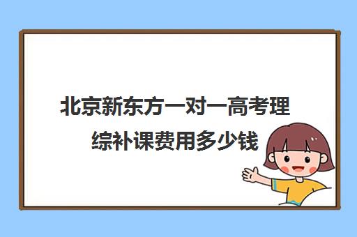 北京新东方一对一高考理综补课费用多少钱（高考一对一辅导多少钱一小时）