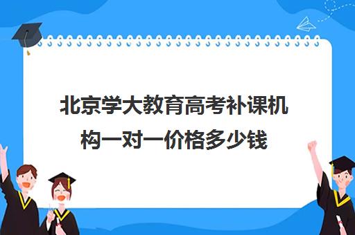 北京学大教育高考补课机构一对一价格多少钱（北京大学生家教一对一收费标准）