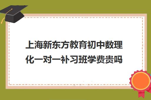 上海新东方教育初中数理化一对一补习班学费贵吗