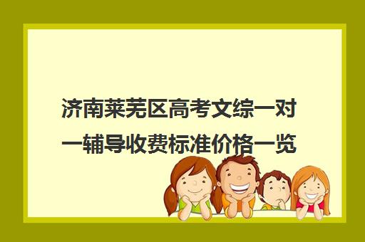 济南莱芜区高考文综一对一辅导收费标准价格一览(济南高中一对一辅导哪家好)