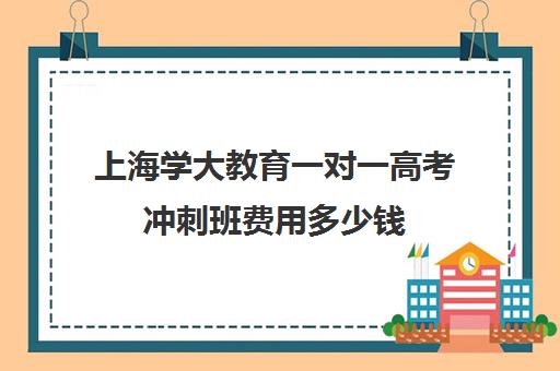 上海学大教育一对一高考冲刺班费用多少钱（学大教育高考冲刺班怎么样）