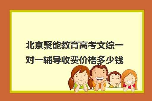 北京聚能教育高考文综一对一辅导收费价格多少钱（北京高三补课机构排名）