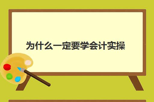 为什么一定要学会计实操(学会计需要了解什么)