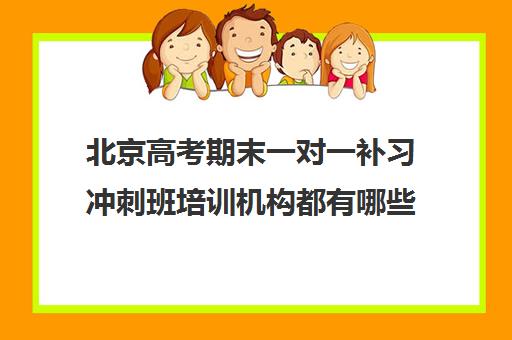 北京高考期末一对一补习冲刺班培训机构都有哪些