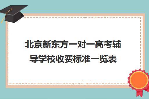 北京新东方一对一高考辅导学校收费标准一览表（新东方高三一对一收费价格表）