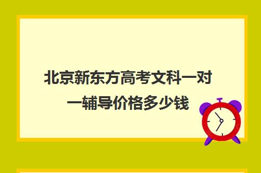 北京新东方高考文科一对一辅导价格多少钱（高考培训机构排名最新）