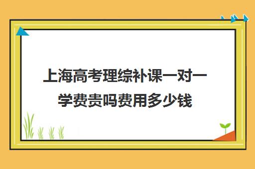 上海高考理综补课一对一学费贵吗费用多少钱(上海高考补课机构排名)