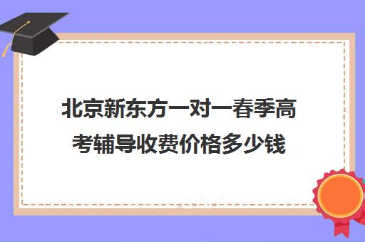 北京新东方一对一春季高考辅导收费价格多少钱（新东方补课有效果吗）