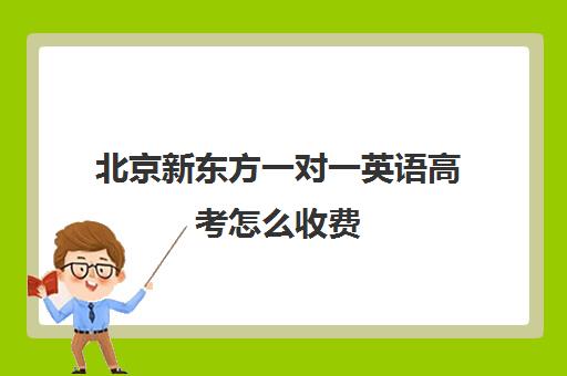 北京新东方一对一英语高考怎么收费（新东方英语线下培训收费价格表）