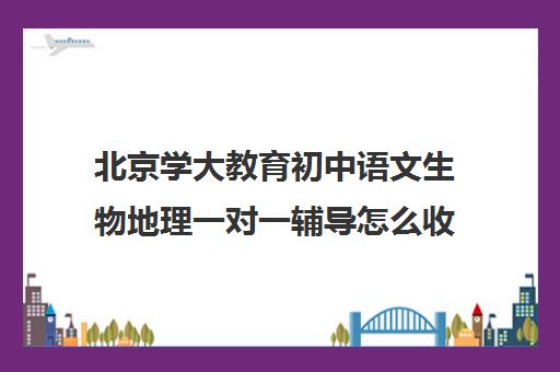 北京学大教育初中语文生物地理一对一辅导怎么收费（语文辅导哪家机构最好）